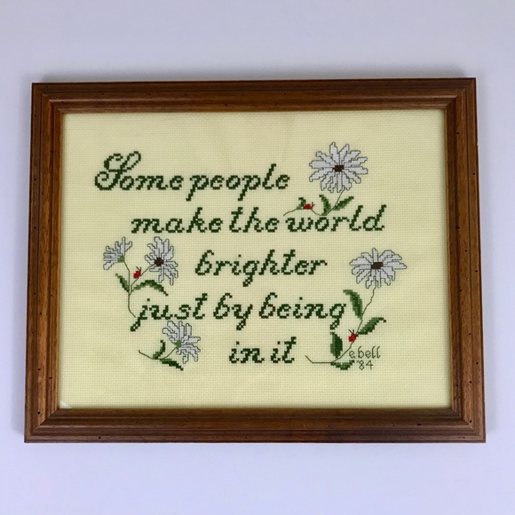 Vintage Other - Vintage | Cross Stitch Art with Custom Frame